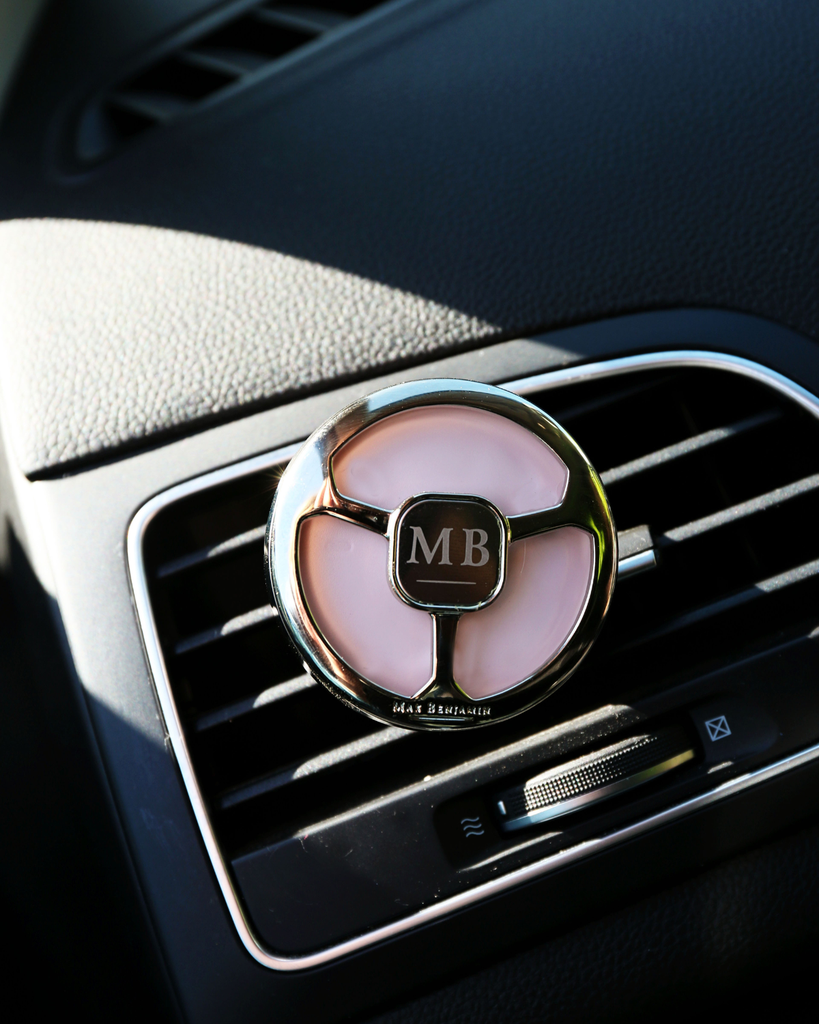 MB Car Fragrance Holder + 4 Refills Gift Set French Linen Water