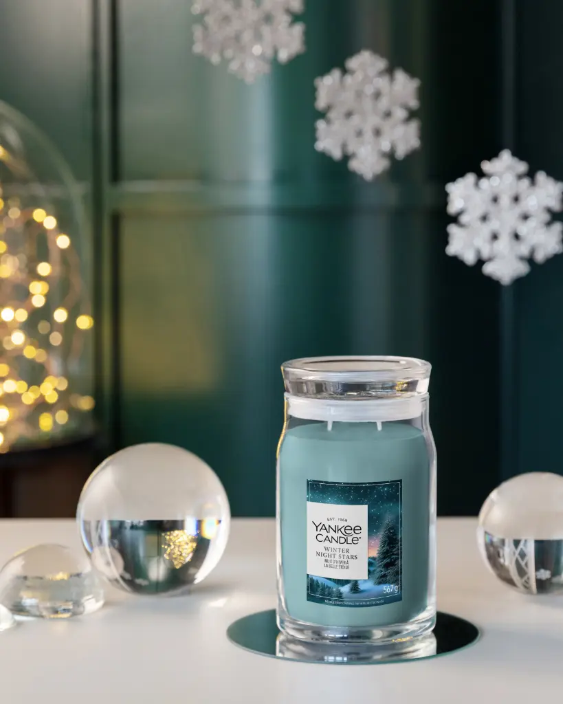 YC Winter Night Stars Large Jar lid Lifestyle.webp