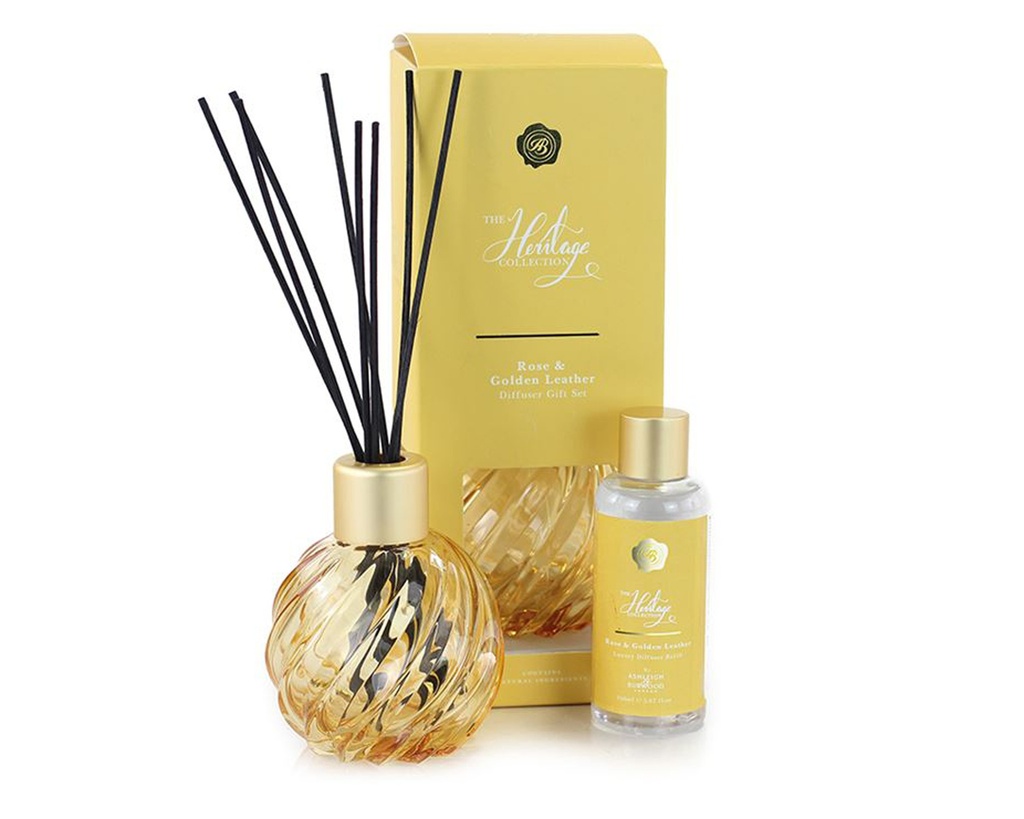 HC Diffuser Set Gold Rose Golden Leather