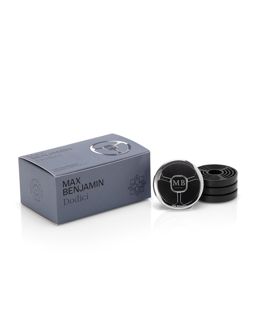 MB Car Fragrance Holder + 4 Refills Gift Set Dodici