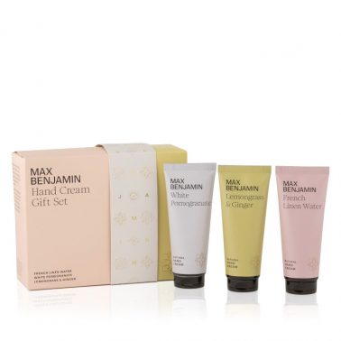 MB Trio Hand Cream Gift Set Lemongrass & Ginger, French Linen Water and White Pomegranate