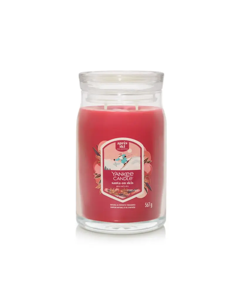 YC Santa On Skis Signature Large Jar