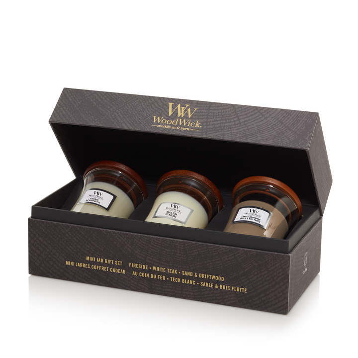 [1741952E] WW Deluxe Gift Set 3 Mini Candles Woody