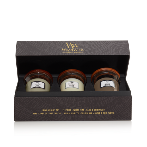 [1741952E] WW Deluxe Gift Set 3 Mini Candles Woody