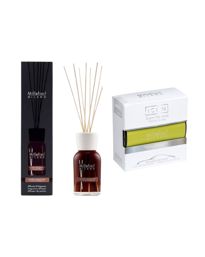 [7DDSBS] MM MM Milano Reed Diffuser 250ml Sandalo Bergamotto + FREE MM Icon Car - Classic - Sandalo Bergamotto