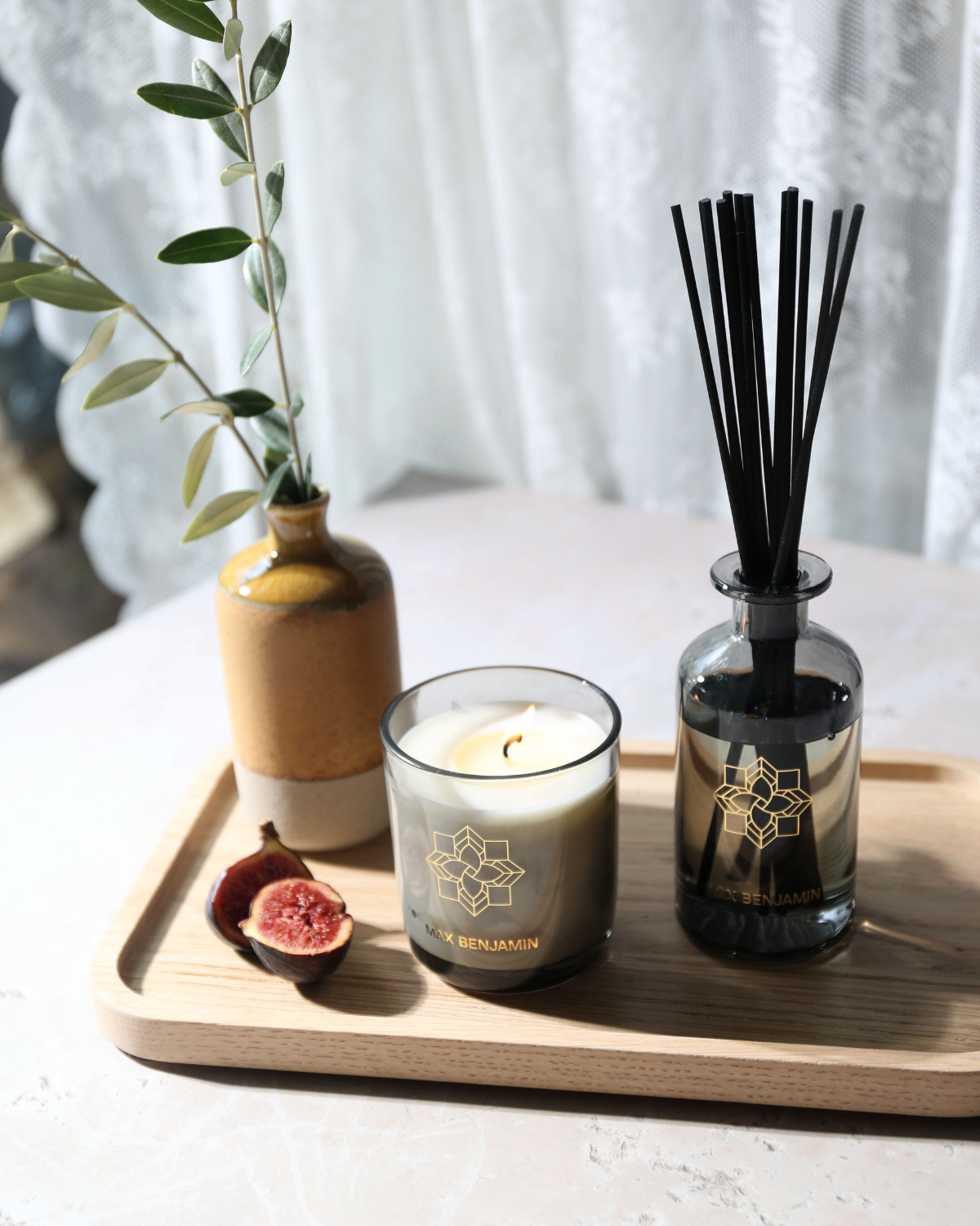 [RB-CDG02] MB Candle & Diffuser Gift Set French Linen Water