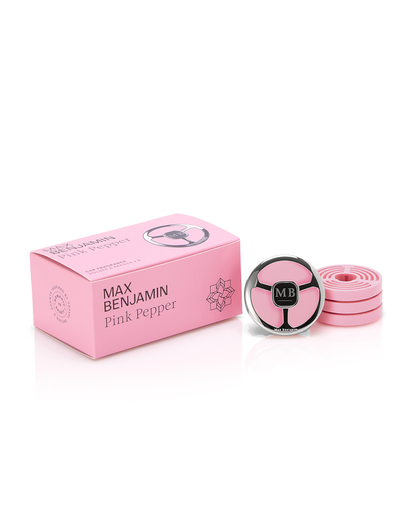 [RB-CFGB05] MB Car Fragrance Holder + 4 Refills Gift Set Pink Pepper