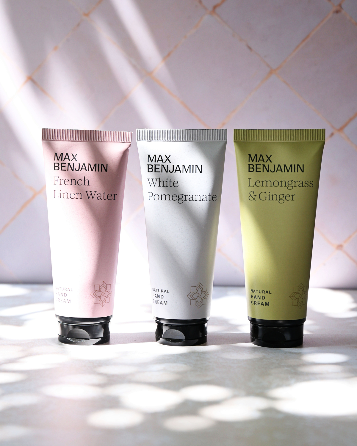 [RB-HCG3] MB Trio Hand Cream Gift Set Lemongrass & Ginger, French Linen Water and White Pomegranate