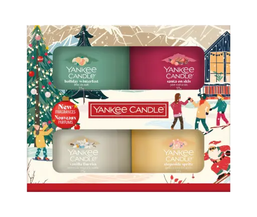 [2653373E] YC Apres Ski Collection 4 Filled Votive Gift Set