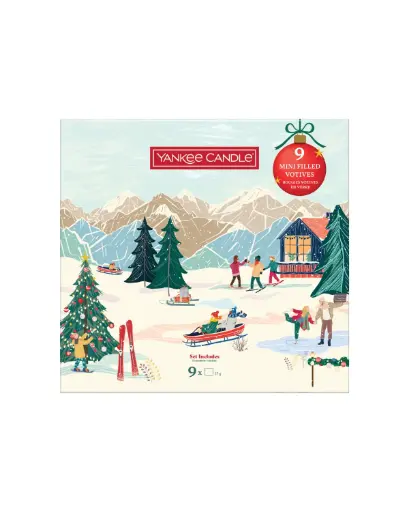 [2652674E] YC Apres Ski Collection 9 Filled Votive Book Gift Set