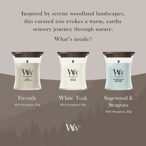 [2252809] WW Deluxe Gift Set 3 Mini Candle Woodland Trio AW26